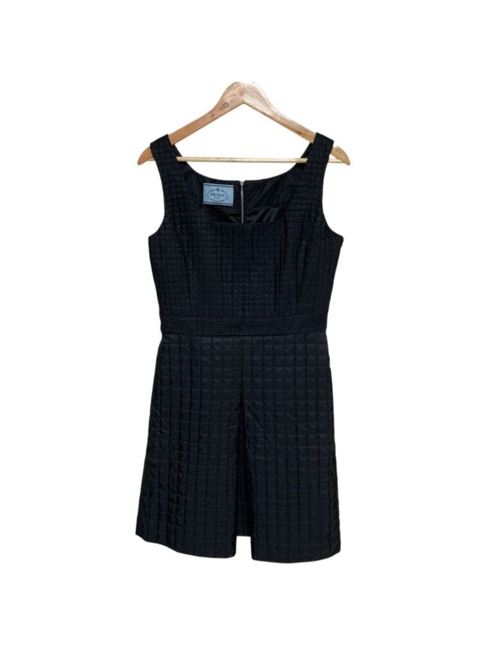 Prada Quilted Sleeveless Dress Black